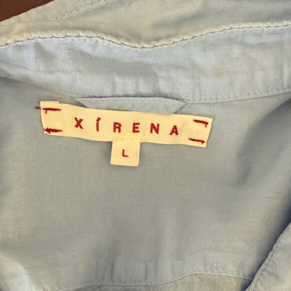 Xirena sz L light blue cotton long sleeve button down Shirt great condition - Picture 6 of 8